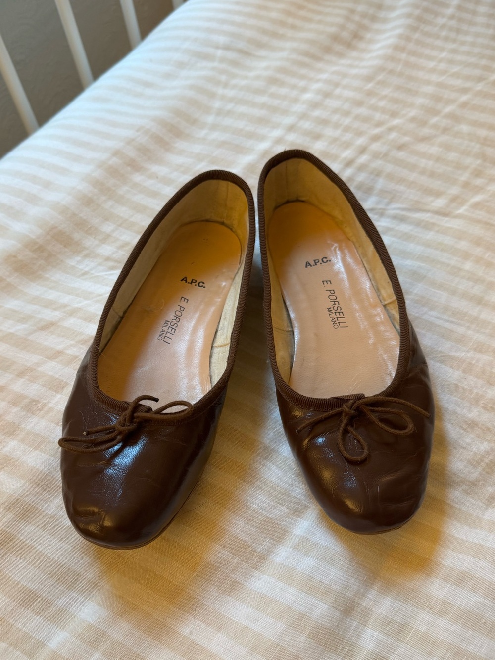 A.P.C. X E. Porselli ballet flats, size 36